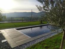 Création splendide d'un couloir de nage 8x3m avec coffre immergé à Pollionnay proche Tour de Salvagny dans l'ouest lyonnais