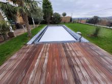 Création splendide d'un couloir de nage 8x3m avec coffre immergé à Pollionnay proche Tour de Salvagny dans l'ouest lyonnais