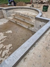 Rénovation complète d'une piscine de résidence sur la commune d'Ecully : Dimension 13 par 6.50 ml