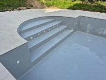 Rénovation complète d'une piscine de résidence sur la commune d'Ecully : Dimension 13 par 6.50 ml