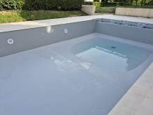 Rénovation complète d'une piscine de résidence sur la commune d'Ecully : Dimension 13 par 6.50 ml