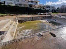 Rénovation complète d'une piscine de résidence sur la commune d'Ecully : Dimension 13 par 6.50 ml