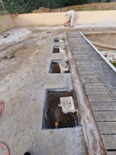 Rénovation complète d'une piscine de résidence sur la commune d'Ecully : Dimension 13 par 6.50 ml