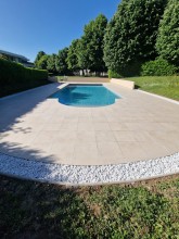 Rénovation complète d'une piscine de résidence sur la commune d'Ecully : Dimension 13 par 6.50 ml