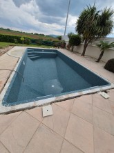 Rénovation d'une piscine sur la commune de Genay, près de Limonest