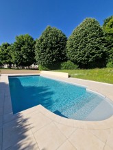 Rénovation complète d'une piscine de résidence sur la commune d'Ecully : Dimension 13 par 6.50 ml